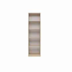 KAFFI - Scandinavian style bookcase - 50x30x181 - 5 shelves - Bookcase - Sonoma