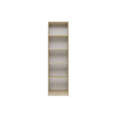 KAFFI - Scandinavian style bookcase - 50x30x181 - 5 shelves - Bookcase - Sonoma