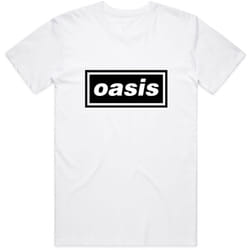 Oasis 'Classic Logo' (White) T-Shirt - 2XL