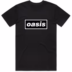 Oasis 'Classic Logo' (Black) T-Shirt - L