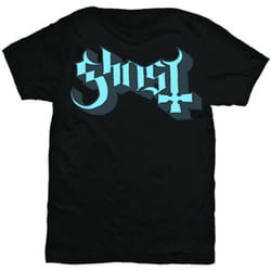Ghost 'Blue/Grey Keyline Logo' (Black) T-Shirt - Large