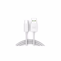 Official OPPO VOOC 20W Fast Rapid 3 Pin UK Charger Plug USB-C Cable - Cable
