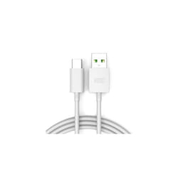 Official OPPO VOOC 20W Fast Rapid 3 Pin UK Charger Plug USB-C Cable - Cable