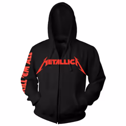 Metallica 'Kill Em All' (Black) Zip Up Hoodie - Large