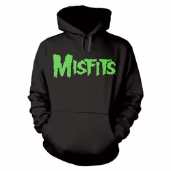 Misfits 'Glow Jurek Skull' (Black) Pull Over Hoodie - X-Large