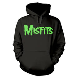 Misfits 'Glow Jurek Skull' (Black) Pull Over Hoodie - X-Large