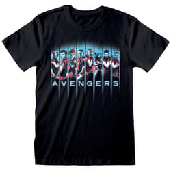 Marvel Avengers Endgame 'Lineup' (Black) T-Shirt - 2XL