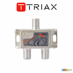 Triax TV and Satellite Diecast 2 Way Combiner - 340110