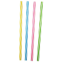 Pack of 60 Reusable Straws Bright Coloured 20cm Straws Wide 7mm Milkshake Straws