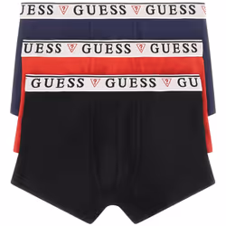 Guess 3 Pack Brian Hero Boxer Trunks - Black / Blue Combo