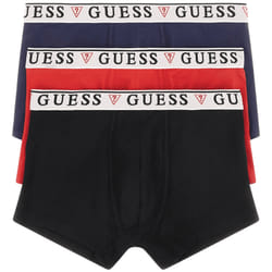 Guess 3 Pack Brian Hero Boxer Trunks - Black / Blue Combo