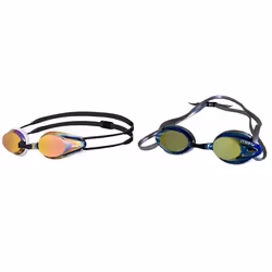 Arena Tracks Mirror Anti-Fog Competition Unisex Swimming Goggles for Adults, Swimming Goggles & Maru Pulse Swimming Goggles, ...