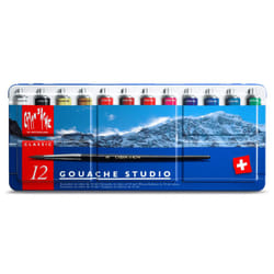 Caran D'Ache Paint Tubes  Gouache Studio  12 Colors  Pack of 1