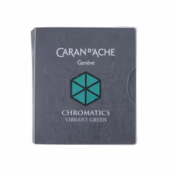 Caran d'Ache CD8021.21 Ink Cartridges - Vibrant Green (Pack of 6)