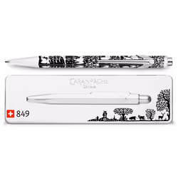 Caran d-Ache 849.754, Clip, Clip-on retractable ballpoint pen, Refillable, Blue, 1 pc(s), Medium