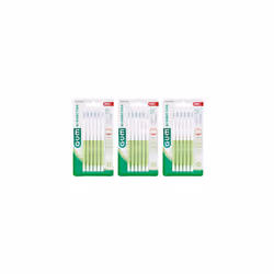 GUM Bi-Direction Interdental Brushes Pack of 6 0.7 mm Green (Candle), Value Pack of 3 (3 x 6 Pieces)