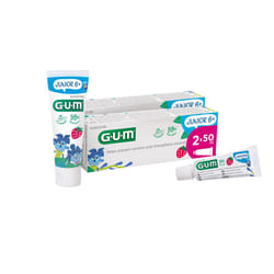 Junior Toothpaste | Specially Designed for New Permanent Teeth | Children Aged 6+ | Strawberry Flavour | 50ml | 2 x 50ml (with 1 Bonus Sample)