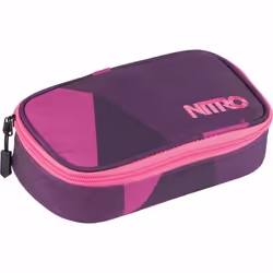 Nitro 24997517, Soft pencil case, Polyester, Pink, Purple, Violet, Monochromatic, Zipper, 210 mm