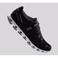On Cloud, Running, Female, Adult, Black, White, Monochromatic, Lace-up closure