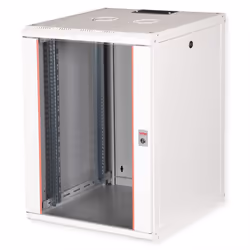 ROLINE 19-inch wall-mounted housing Pro 16 U, 600x600 WxD grey, Wall mounted rack, 16U, Key lock, Rack rails, 36 kg, Grey