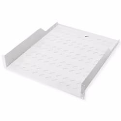 ROLINE 19-inch shelf 2 U 550 T, 25kg load capacity grey, Rack shelf, Grey, Steel, 25 kg, 1U, 48.3 cm (19")