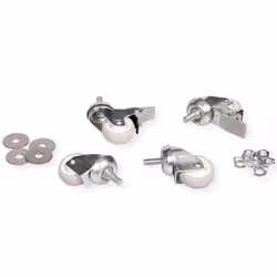 ROLINE Swivel castors for wall housing, 250kg, Castor wheels, Steel, Steel, 250 kg, 30 mm, 30 mm