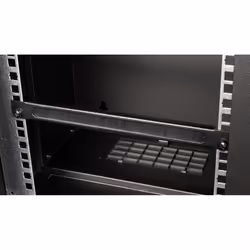 ROLINE 10-inch cable feed, with brush strip 0.5U black