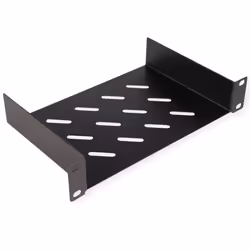 ROLINE 10-inch shelf 1 U, 150 T black, Shelf, Black, Steel, 1U, 25.4 cm (10"), 255 mm