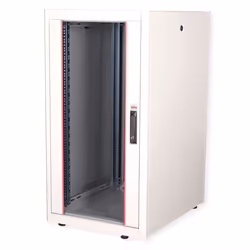 ROLINE 19-inch network cabinet Basic 22 U, 600x800 WxD glass door grey, Freestanding rack, 22U, 600 kg, Rack rails, Adjustabl ...