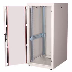 ROLINE 19-inch network cabinet Basic 26 U, 600x800 WxD glass door grey