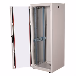 ROLINE 19-inch network cabinet Basic 32 U, 600x600 WxD glass door grey