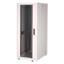 ROLINE 19-inch network cabinet Basic 32 U, 600x800 WxD glass door grey