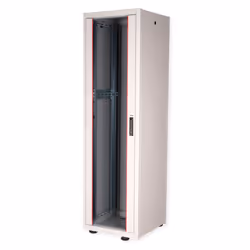 ROLINE 19-inch network cabinet Basic 42 U, 600x600 WxD glass door grey, Freestanding rack, 42U, 600 kg, Rack rails, Adjustabl ...