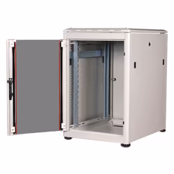 ROLINE 19-inch Network Cabinet Pro 16 U, 600x800 WxD glass door grey