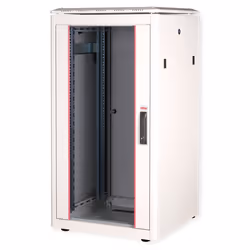 ROLINE 19-inch Network Cabinet Pro 22 U, 600x600 WxD glass door grey, Freestanding rack, 22U, 600 kg, Rack rails, Adjustable  ...
