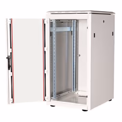ROLINE 19-inch network cabinet Pro 22 U, 600x800 WxD glass door grey