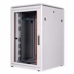 ROLINE 19-inch Network Cabinet Pro 22 U, 800x800 WxD glass door grey, Freestanding rack, 22U, 600 kg, Rack rails, Adjustable  ...