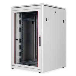 ROLINE 19-inch Network Cabinet Pro 22 U, 800x800 WxD glass door grey