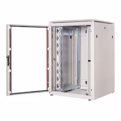 ROLINE 19-inch Network Cabinet Pro 22 U, 800x800 WxD glass door grey