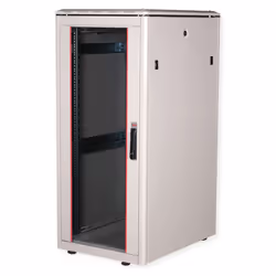 ROLINE 19-inch Network Cabinet Pro 26 U, 600x800 WxD glass door grey, Freestanding rack, 26U, 600 kg, Rack rails, Adjustable ...