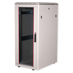 ROLINE 19-inch Network Cabinet Pro 26 U, 600x800 WxD glass door grey