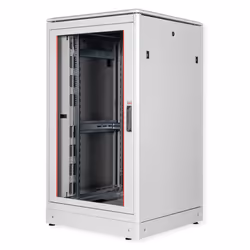 ROLINE 19-inch network cabinet Pro 26 U, 800x800 WxD glass door grey, Freestanding rack, 26U, 600 kg, Rack rails, Adjustable  ...