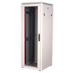 ROLINE 19-inch Network Cabinet Pro 32 U, 600x600 WxD glass door grey, Freestanding rack, 32U, 600 kg, Rack rails, Adjustable  ...
