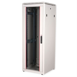ROLINE 19-inch Network Cabinet Pro 32 U, 600x600 WxD glass door grey