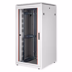 ROLINE 19-inch network cabinet Pro 32 U, 800x800 WxD glass door grey, Freestanding rack, 32U, 600 kg, Rack rails, Adjustable  ...