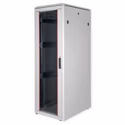 ROLINE 19-inch Network Cabinet Pro 36 U, 600x800 WxD glass door grey, Freestanding rack, 36U, 600 kg, Rack rails, Adjustable ...