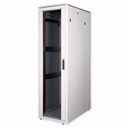 ROLINE 19-inch Network Cabinet Pro 42 U, 600x1000 WxD glass door grey, Freestanding rack, 42U, 600 kg, Rack rails, Adjustable ...