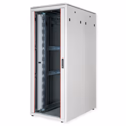 ROLINE 19-inch Network Cabinet Pro 42 U, 800x1200 WxD glass door grey, Freestanding rack, 42U, 600 kg, Rack rails, Adjustable ...