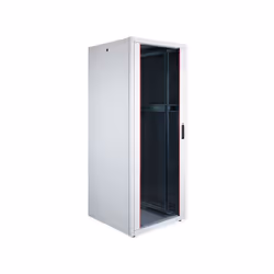 ROLINE 19-inch Network Cabinet Pro 42 U, 800x800 WxD glass door grey, Freestanding rack, 42U, 600 kg, Rack rails, Adjustable  ...