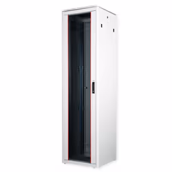 ROLINE 19-inch Network Cabinet Pro 47 U, 600x600 WxD glass door grey, Freestanding rack, 47U, 600 kg, Rack rails, Adjustable  ...